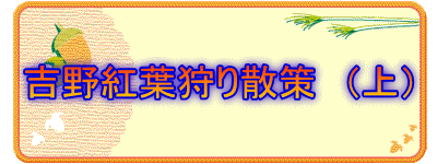 吉野紅葉狩り散策　（上）