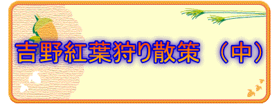 吉野紅葉狩り散策　（中）