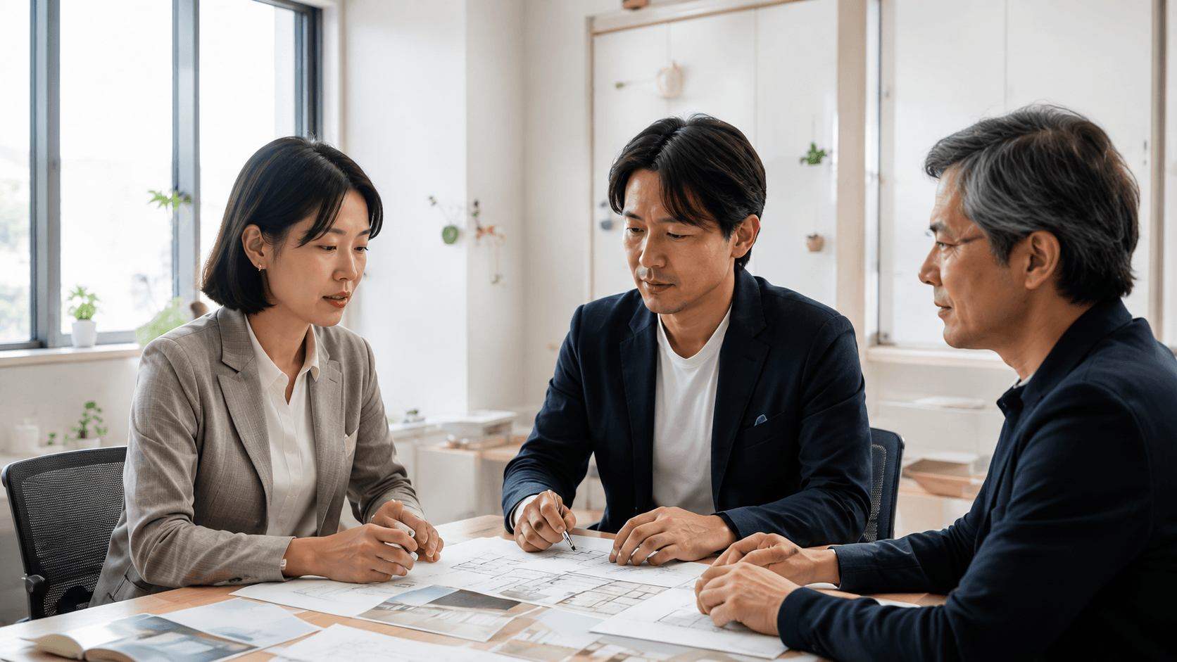 設計打ち合わせの様子