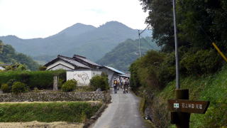 大国見山を望む