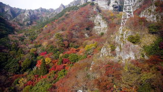 寒霞渓ロープウェイより